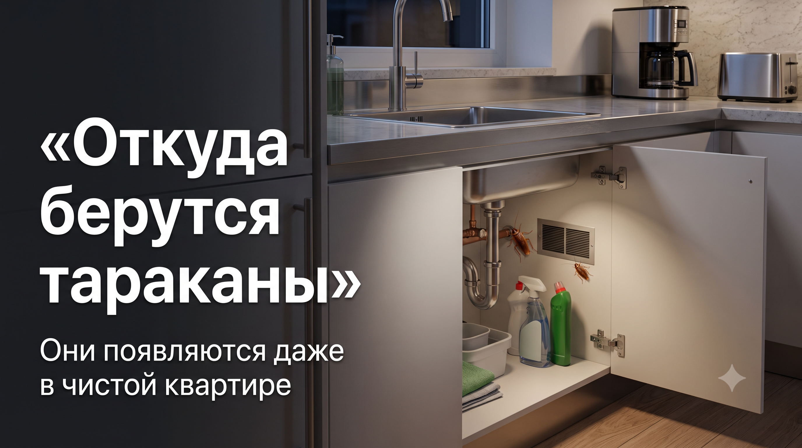 Откуда берутся тараканы в квартире и частном доме: причины появления