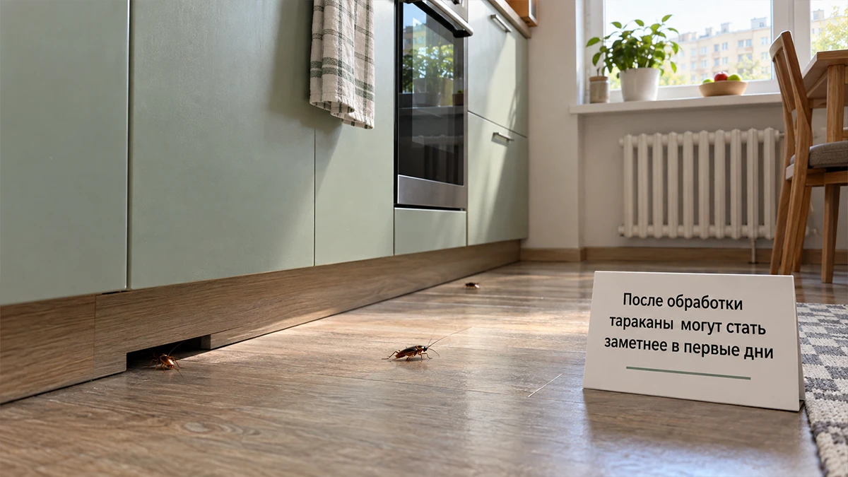 Почему после обработки тараканов стало больше и через сколько они исчезнут