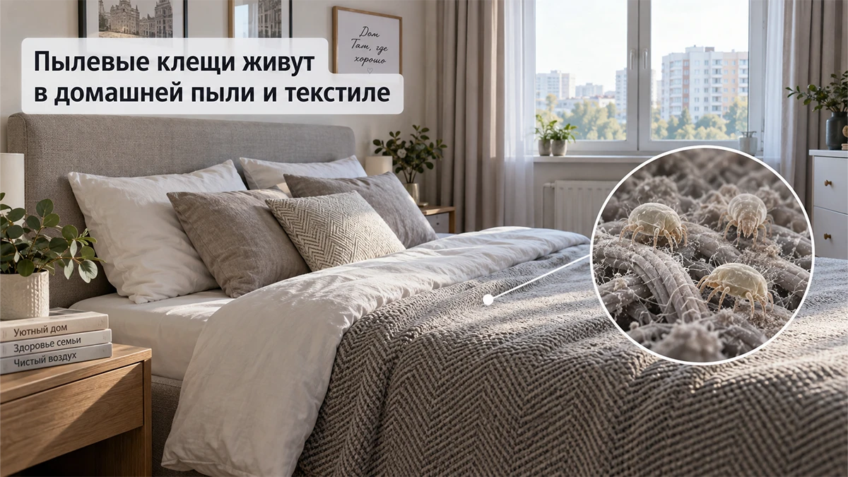 Как избавиться от пылевых клещей в квартире: чем обработать мебель и постель